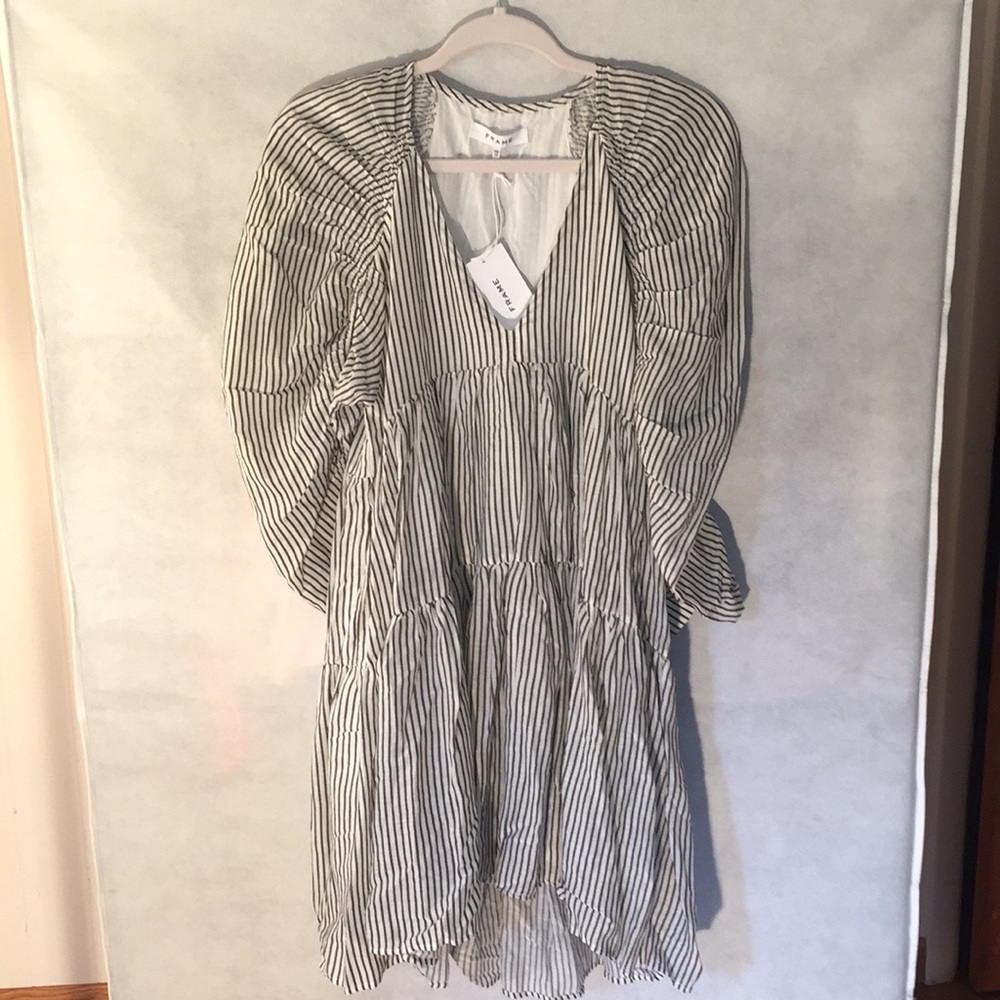 Frame Shirred Empire Babydoll Dress - Picture 4 of 6